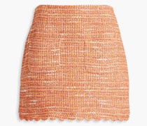 Minirock aus Bouclé-Tweed aus einer Baumwollmischung