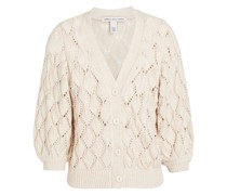 Cardigan aus Baumwolle inPointelle-Strick