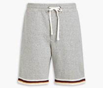 Shorts aus meliertem Jersey aus einer Baumwollmischung