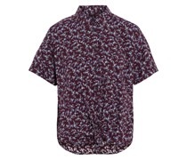 Lenny Hemd aus Popeline aus Stretch-Baumwolle mit floralem Print und Bindedetail vorne S