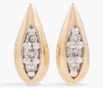 Ohrringe aus 14 KT. Gold mit Diamanten