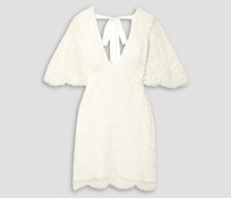 Minikleid aus schnurgebundener Spitze