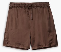 Shorts aus Satin