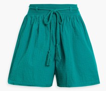 Rina Shorts aus Baumwolle mit Biesen