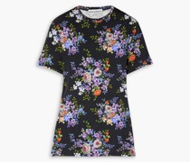 T-Shirt aus Stretch-Jersey mit floralem Print