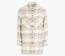 Dakan Hemd aus Bouclé-Tweed aus einer Woll-, Baumwoll-Alpakamischung