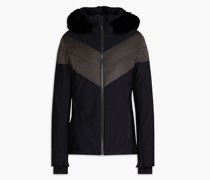 Anne Future zweifarbige Skijacke mit Kapuze