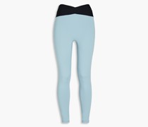 Corso zweifarbige Leggings aus Stretch-Jersey L