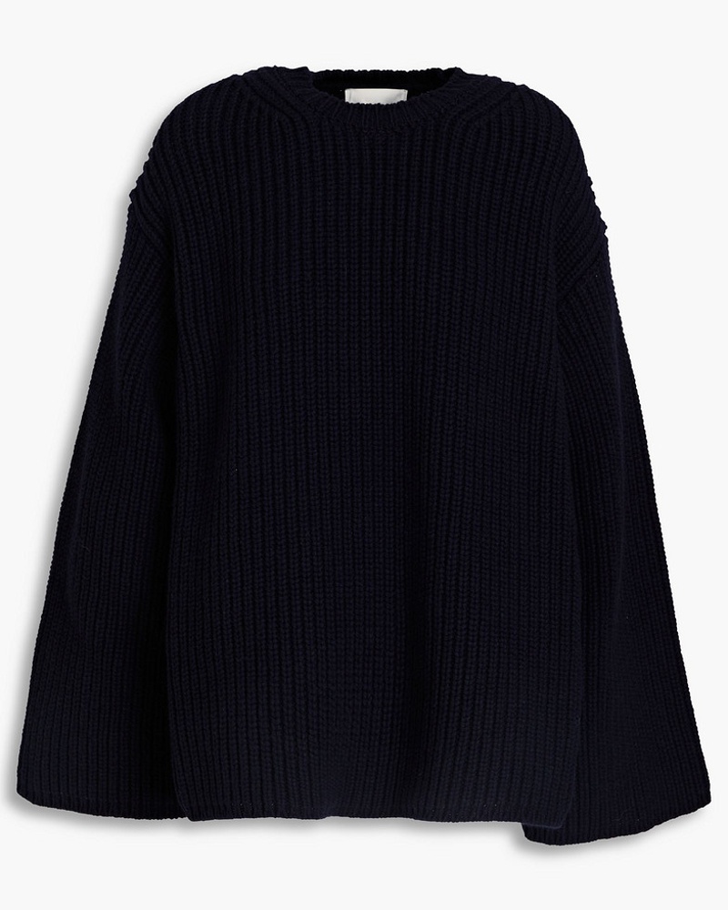 Nanushka Damen Maura gerippter Pullover aus einer Merinowoll-Kaschmirmischung