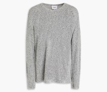Pullover aus Bouclé-Strick aus einer Baumwollmischung