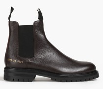 Ankle Boots aus Narbenleder