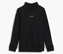 Bedrucktes Sweatshirt aus Frottee mit Rollkragen