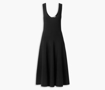 Midikleid aus geripptem Stretch-Strick