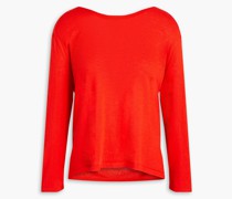 Leia drapierter Pullover aus einer Seiden-Kaschmirmischung 0