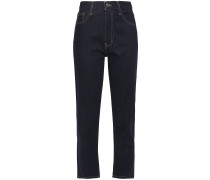 The Vintage Cropped High-rise Slim-leg Jeans