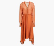 Midikleid aus Chiffon mit Schleife