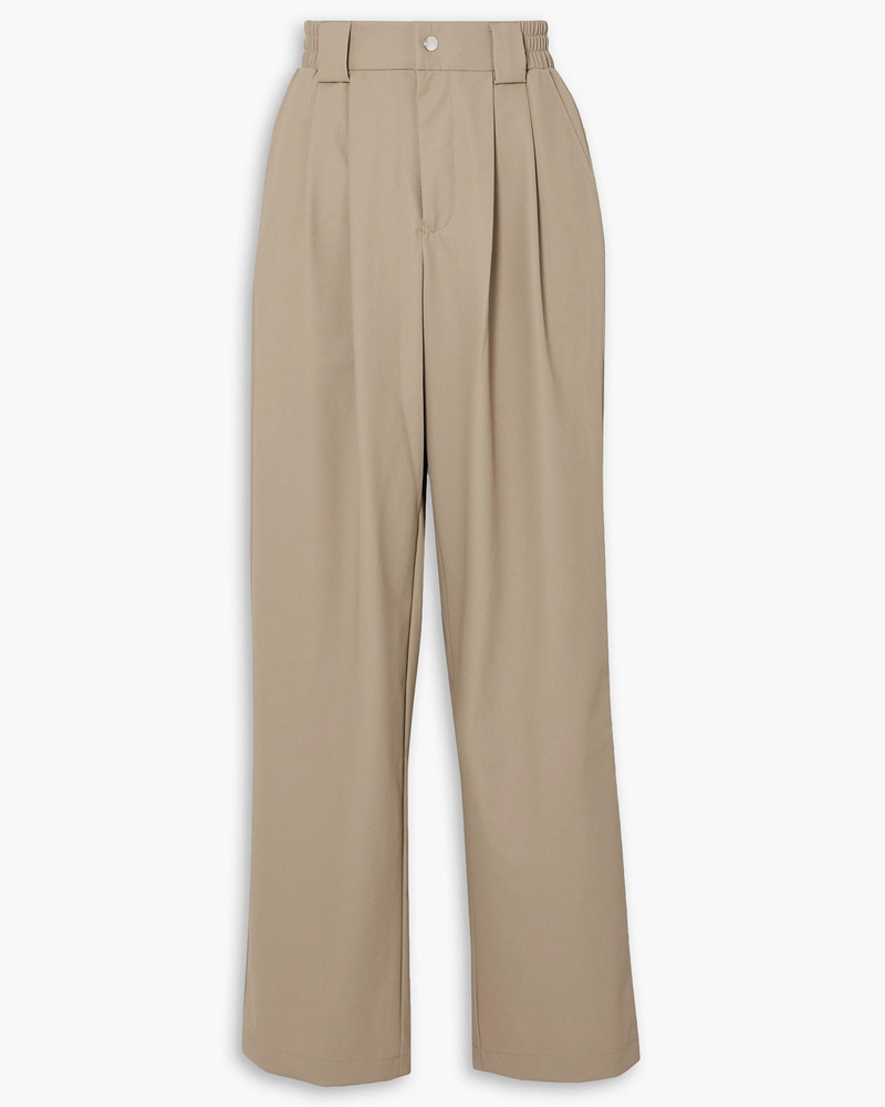 RAINS Damen Plissierte Hose mit weitem Bein aus Shell