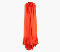 Geraffte Cape au eiden-Georgette