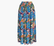 Louisa Maxirock aus Crêpe mit Print