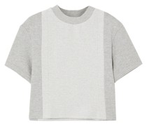Sunnyside meliertes Cropped T-Shirt aus Frottee aus einer Baumwollmischung L