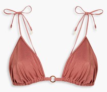 Triangel-Bikini-Oberteil mit Ringdetails