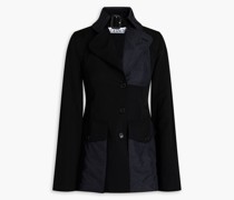 Blazer aus Woll-Twill mit Shell-Einsatz