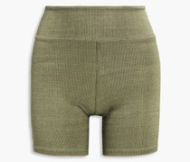 Shorts aus Rippstrick