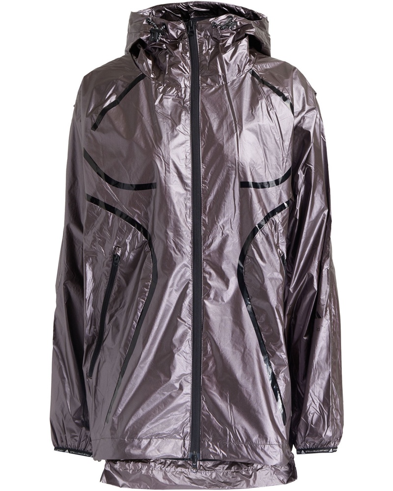 adidas Damen TruePace Kapuzenjacke aus Shell mit Metallic-Effekt