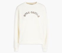 Sweatshirt aus Baumwollfrottee mit Print