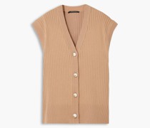 Casey gerippter Cardigan aus einer Biobaumwoll-Wollmischung