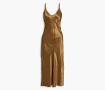 Slip Dress aus Satin inMidilänge 0