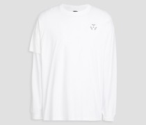 Mehrlagiges T-Shirt aus Baumwoll-Jersey mit Print S