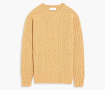 Aran Pullover mit Zopfstrickmuster M