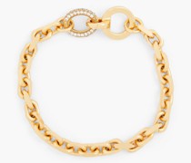 24 KT. vergoldetes Armband mit Kristallen