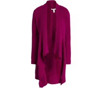 Drapierter Cardigan aus Rippstrick M