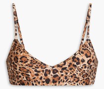 Mykonos Bikini-Oberteil mit Leopardenprint