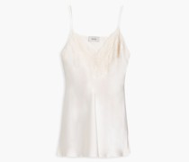 Top aus Seiden-Charmeuse S