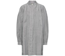 Stella Hemdkleid aus Baumwollpopeline inMinilänge mit Raffung und Streifen