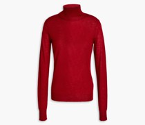 Rollkragenpullover aus Kaschmir mit Flammgarneffekt M