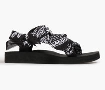 Trekky Sandalen aus Canvas mit Paisley-Print