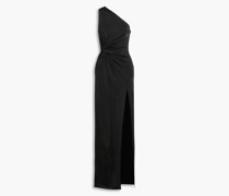 Denise Robe aus Stretch-Jersey mit Twist-Detail und asymmetrischer Schulterpartie