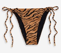Tief sitzendes Bikini-Höschen mit Tigerprint S