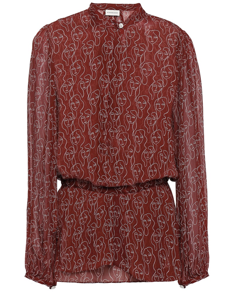 By Malene Birger Damen Printed georgette blouse
