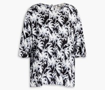 Arlene Oberteil aus Stretch-Cady mit Print