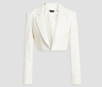 Alice OliviaCropped Blazer aus Kunstleder