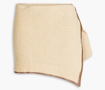 Bagnu Mini-Wickelrock aus Bouclé aus einer Baumwollmischung