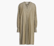 Gestreiftes Minikleid aus Bio-Baumwollpopeline S/M