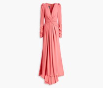 Geraffte Robe aus Cady