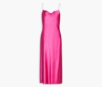 Sip Dress inMidiänge aus Stretch-Seidensatin mit Verzierung