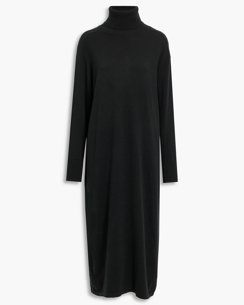 arch4 Damen Midikleid aus gebürstetem Kaschmir mit Stehkragen